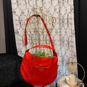 Tory Burch Vibrant Red Shoulder Bag